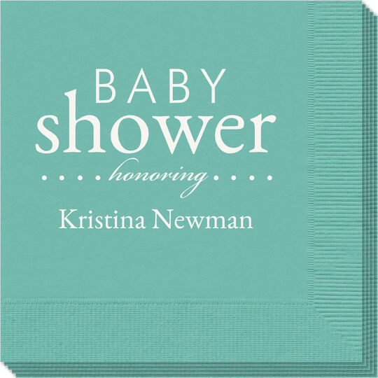 Baby Shower Honoring Napkins
